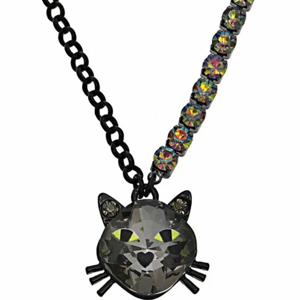 Betsey Johnson Halloween Cat Pendant Necklace - Picture 7 of 7